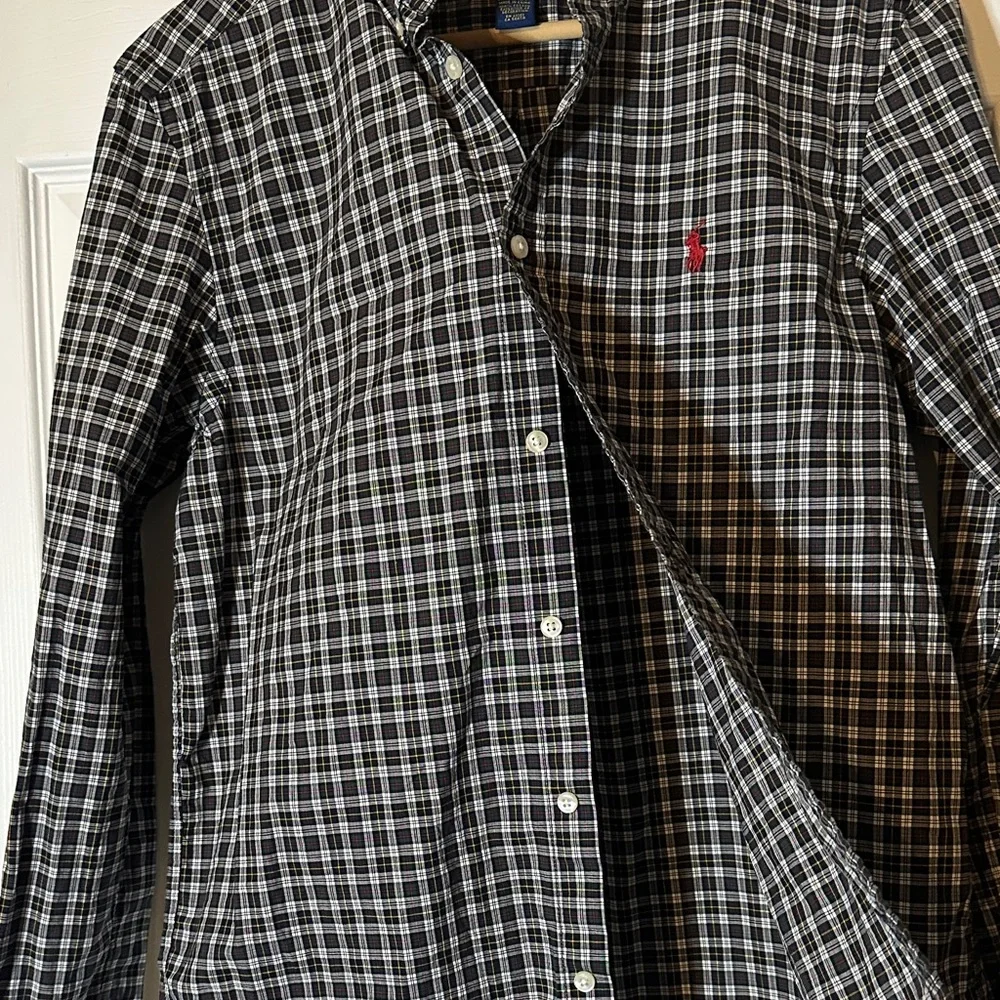 Ralph Lauren Black and White Checkered Kids‎ Shirt